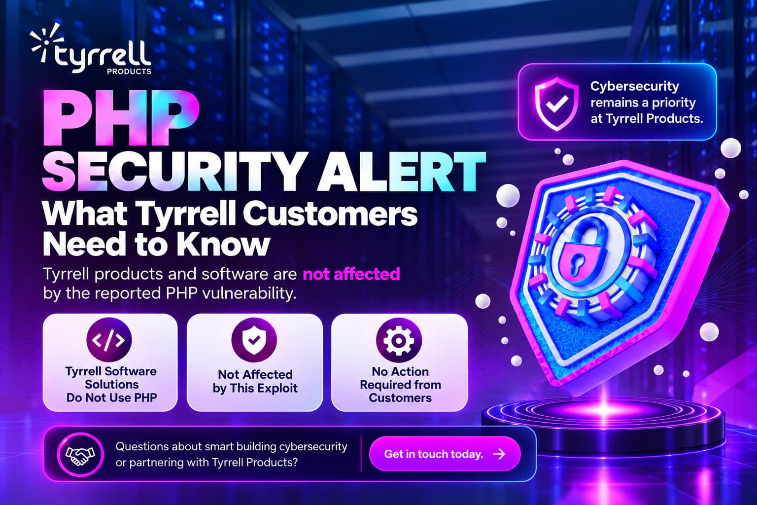 PHP Security Alert: What Tyrrell Customers Need to Know